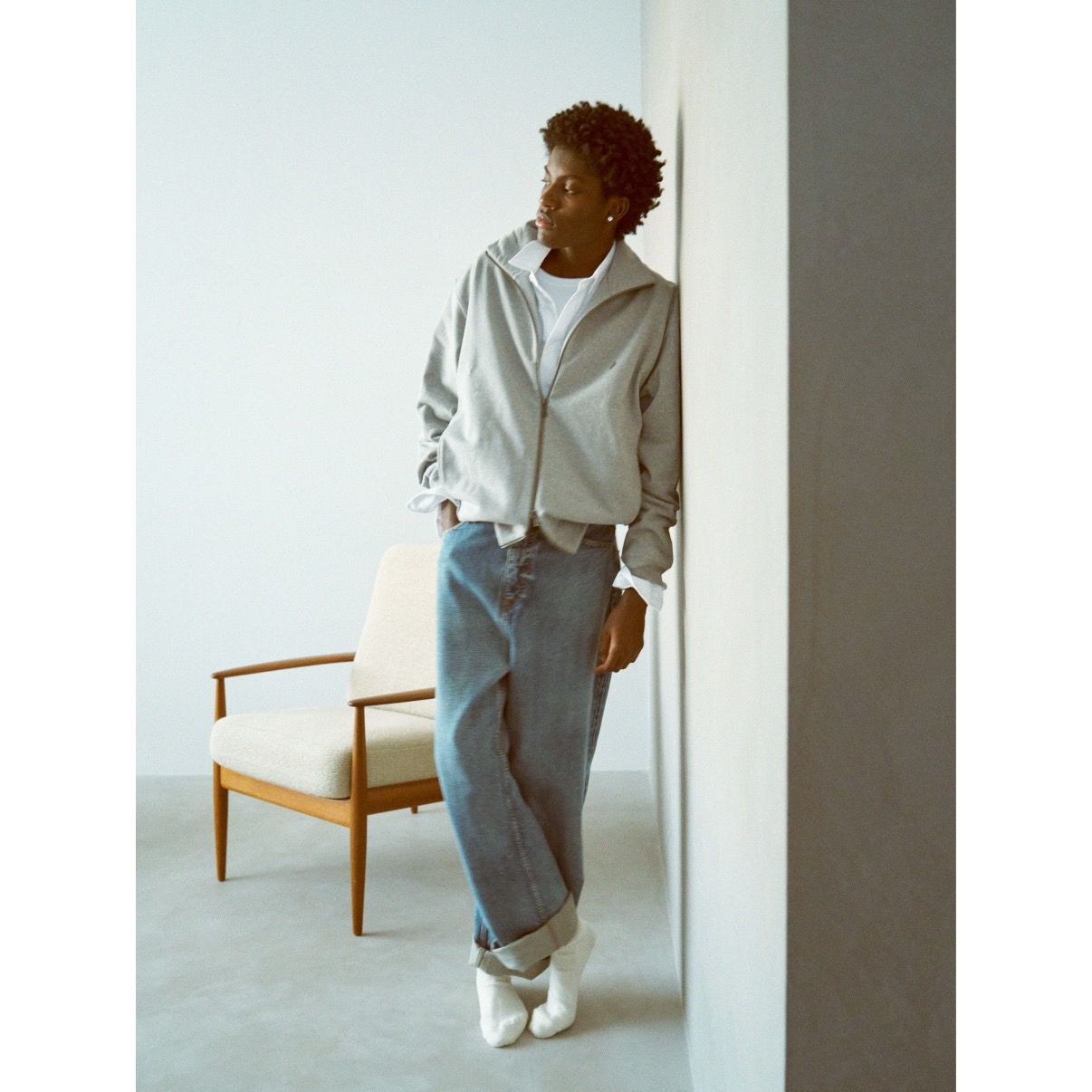 【残り一点】13oz Bleach High West Denim Pant