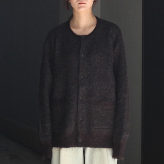 【残りわずか】Kid Mohair Mix Jacquard Knit Cardigan