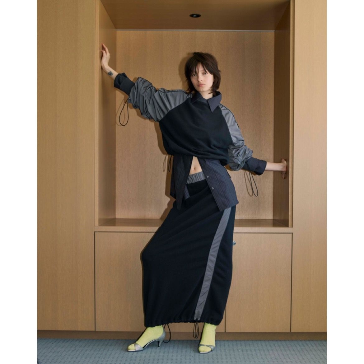 【残り一点】Sweat Docking Line Skirt