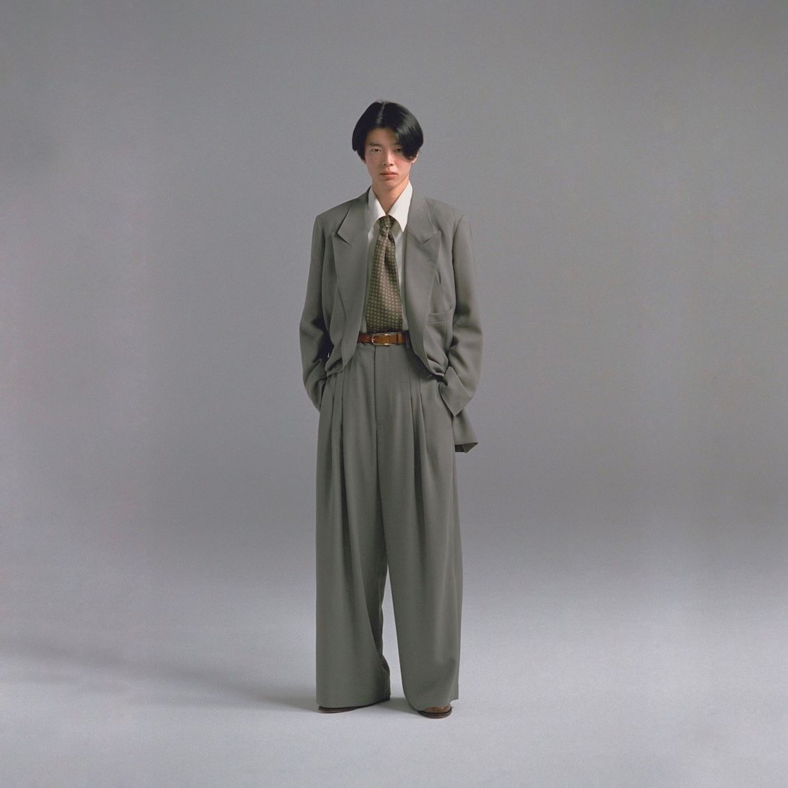 【残り一点】Wool Serge Hi-Waist Trousers