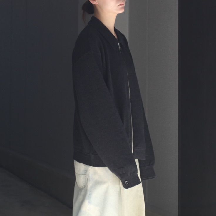 【残り一点】Co/Wo Moss Stitch Zip Blouson