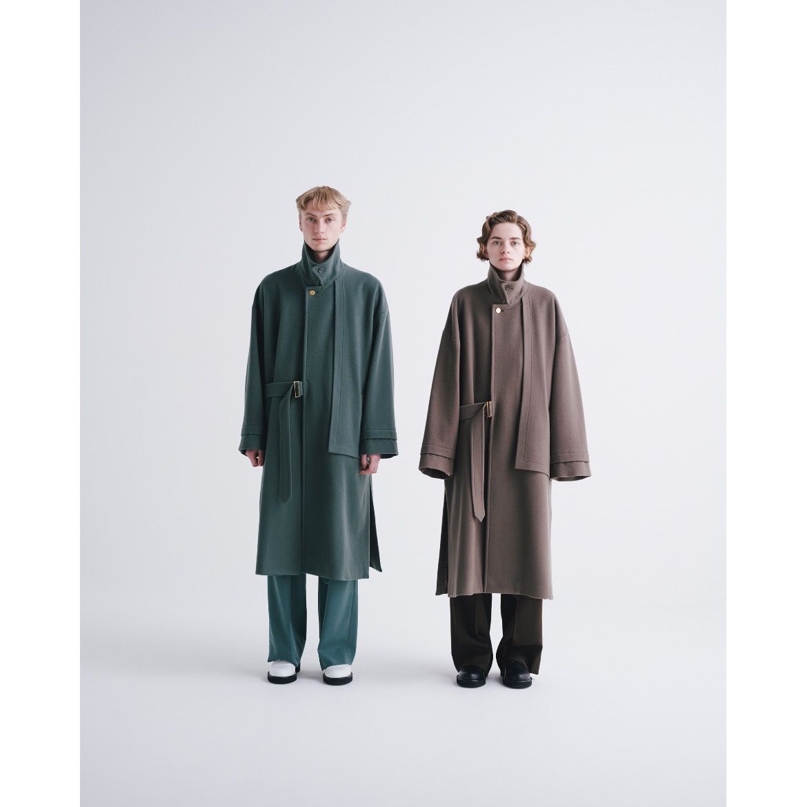 CULLNI - 【残り一点】Compressed Melton Tie Locken Coat | ACRMTSM