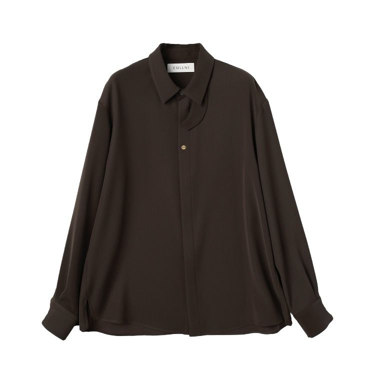 CULLNI - 【残り一点】Double Cloth Twill Front Fly Chin Tab