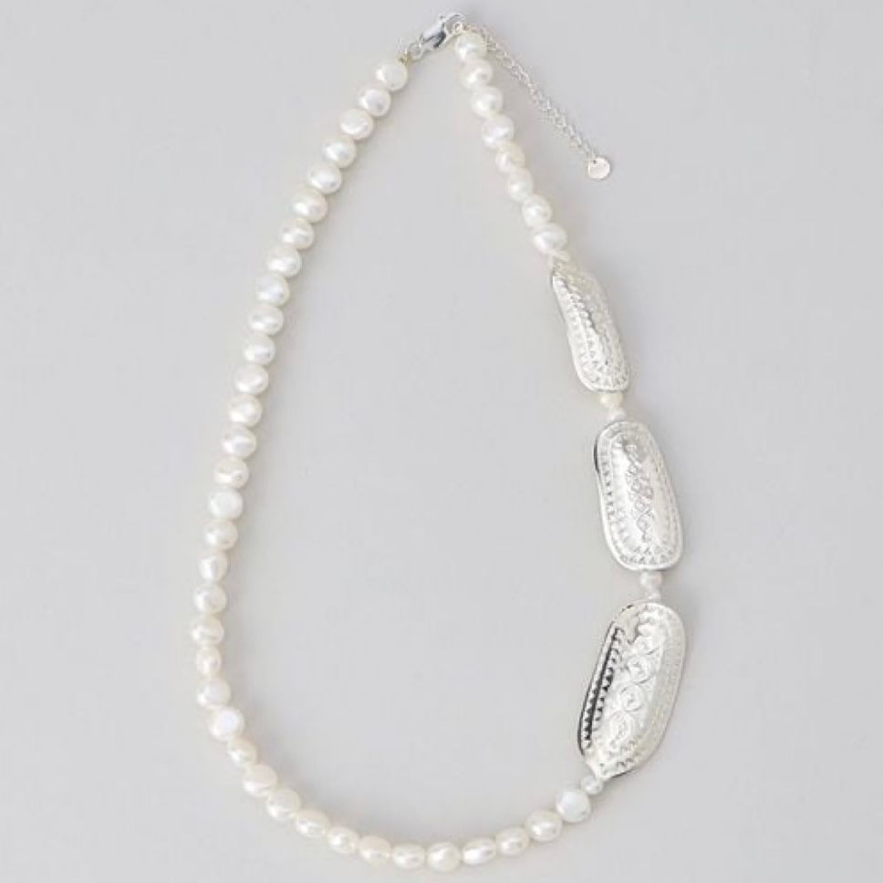 【お取り寄せ注文可能】Teuchi Pearl Plate Necklace 42