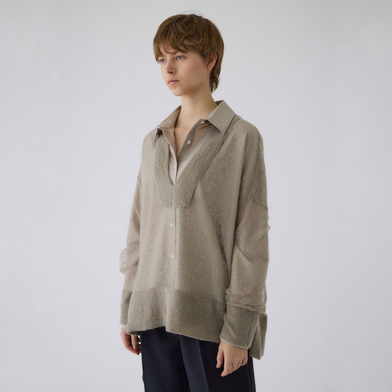 【残り一点】Super Low Gauge Mohair Mix Knit