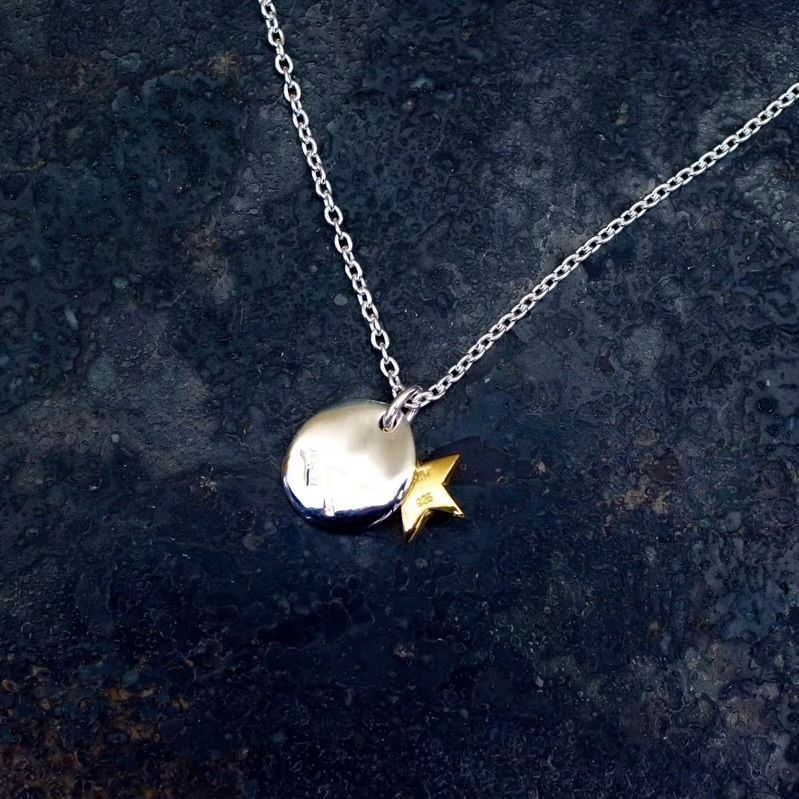 【残りわずか】Day breaker Pendant Daylight & Star(SILVER×GOLD)