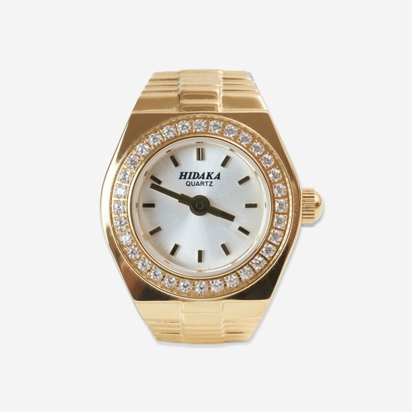 【残りわずか】Halo Ring Watch(GOLD×BLACK)