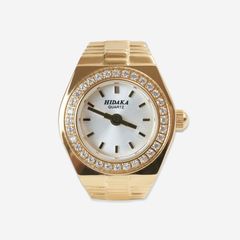 【残りわずか】Halo Ring Watch(GOLD×BLACK)