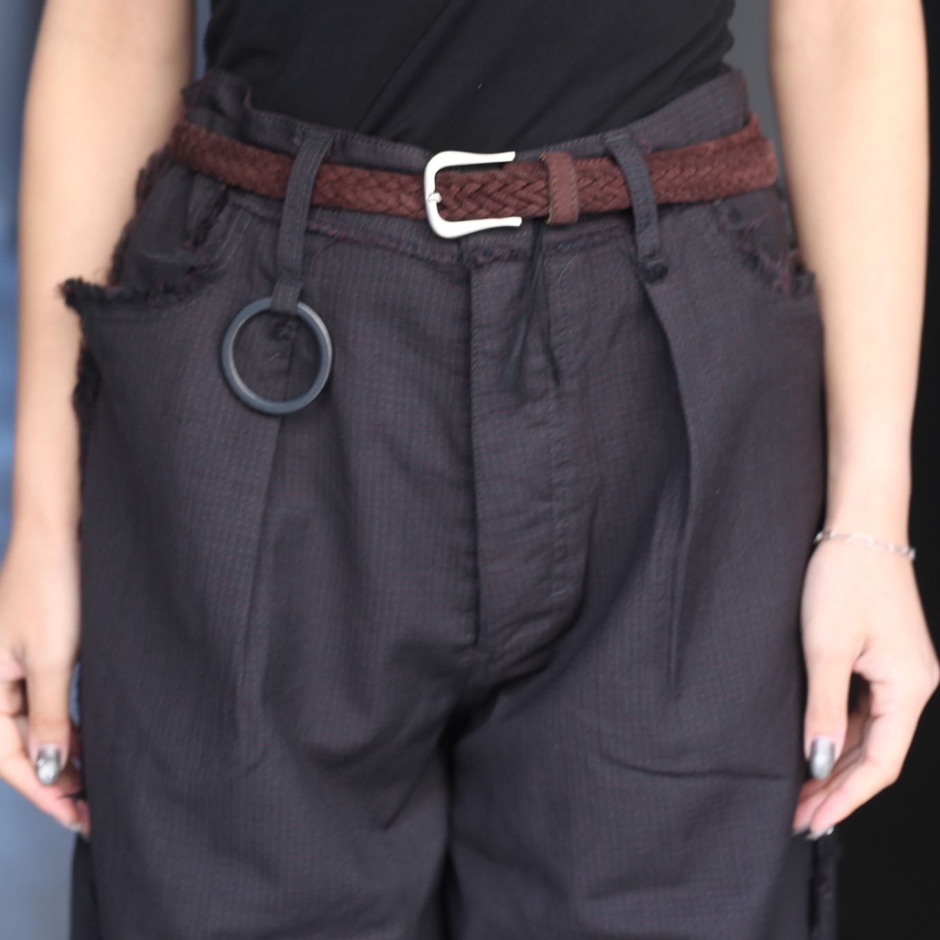 【残り一点】Slash Seam Twist Wide Trousers(VIRGIN WOOL)