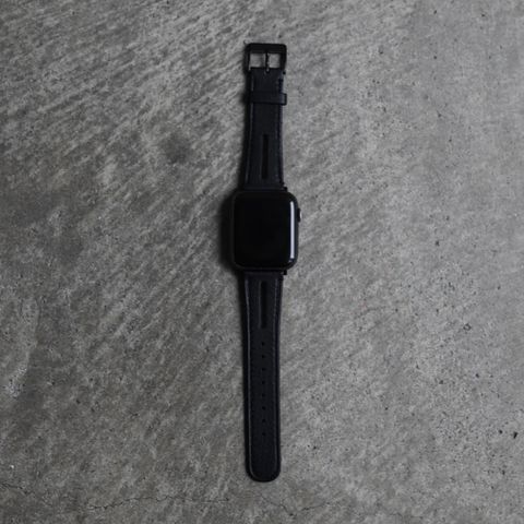 【残り一点】レザーハイブリッドバンド for Apple Watch(BLACK)