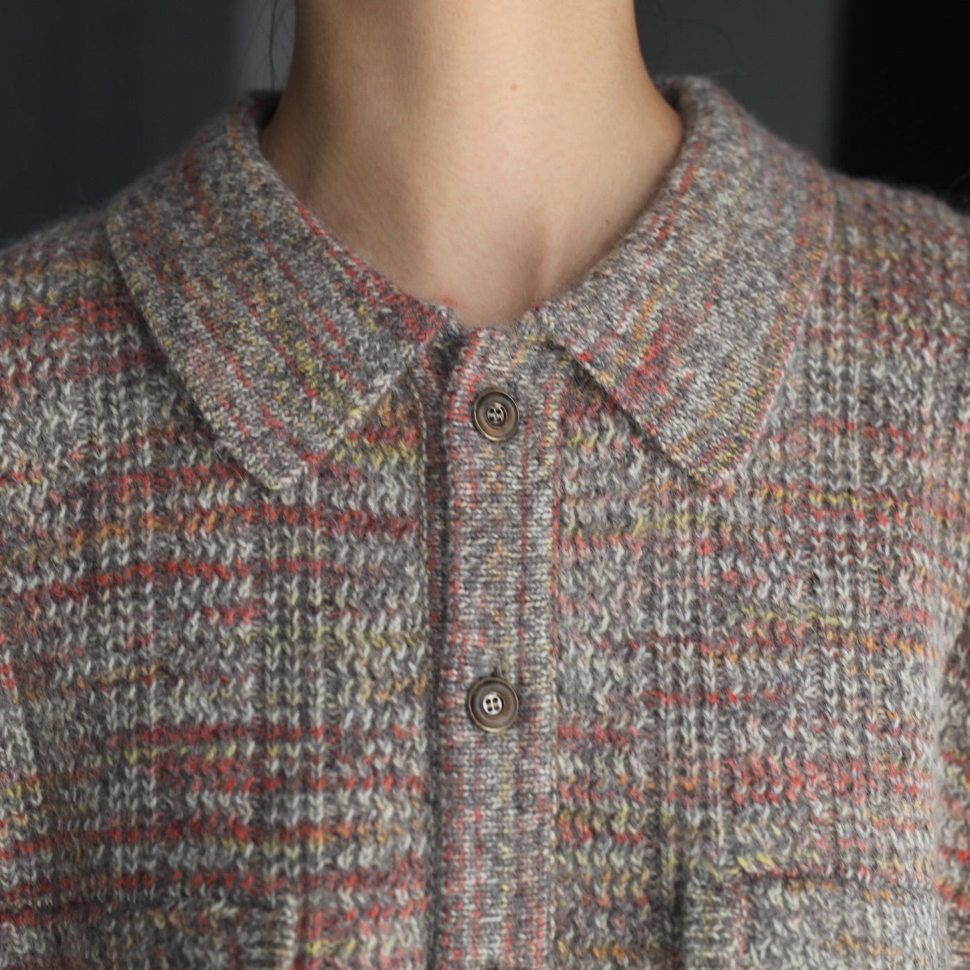 【残り一点】Rib Pattern Knit Jacket