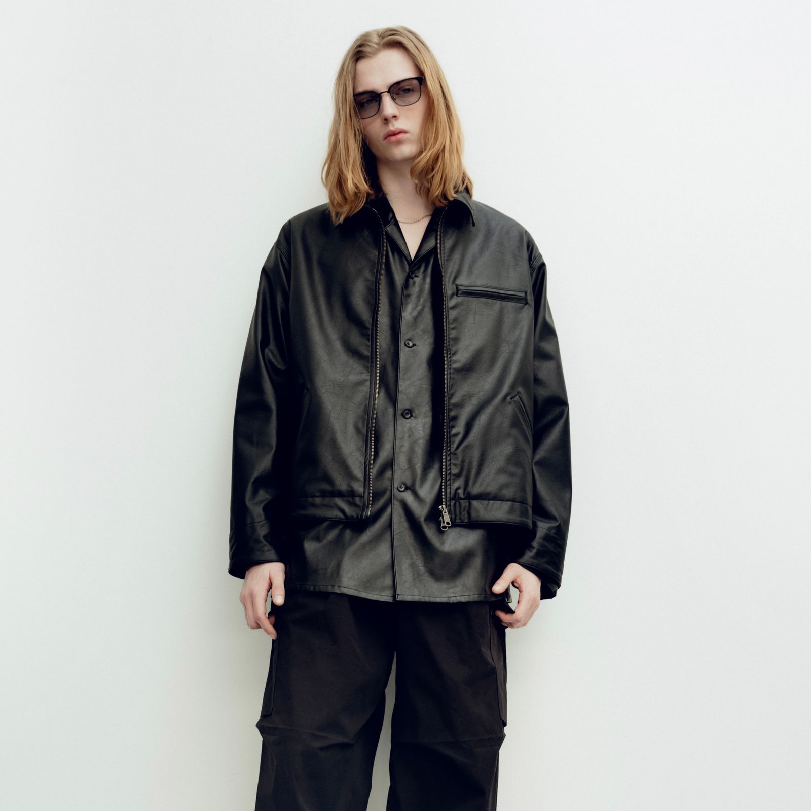 【残り一点】Black Work Zip Jacket