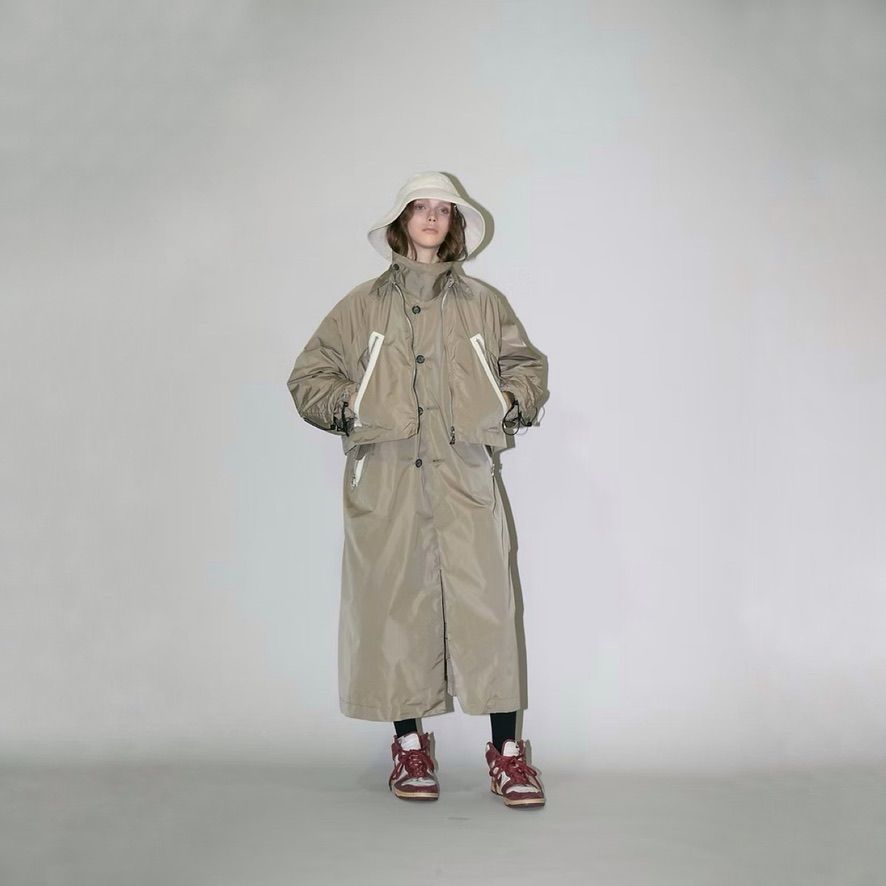 【残り一点】ナイロンタフタショートジップブルゾン