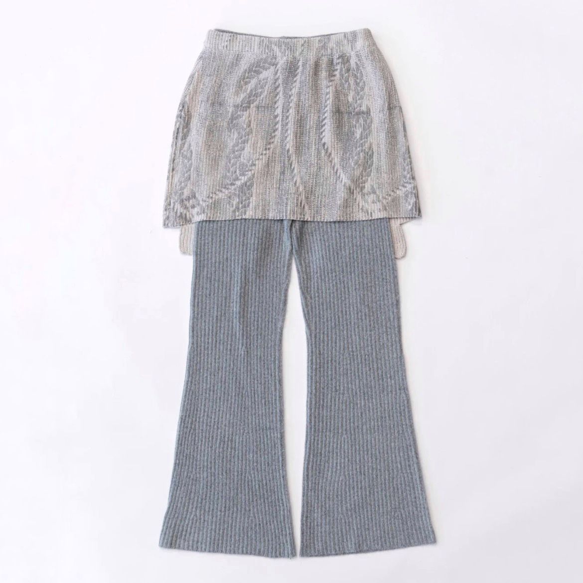 MAISON SPECIAL - 【残り一点】Skirt Layered Knit Pants | ACRMTSM ...