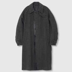 【残り一点】Herringbone Tweed Balmacaan Over Coat