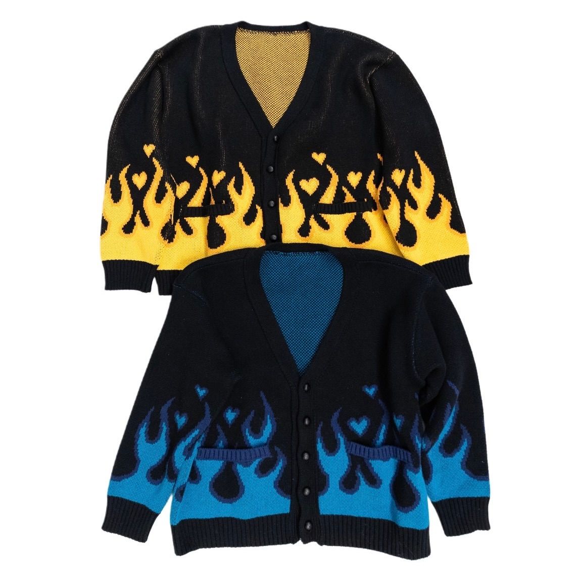 【残り一点】Cotton Knit Cardigan(FLAME)