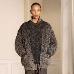 【残り一点】Glitter Fur Knit Gradation Cardigan