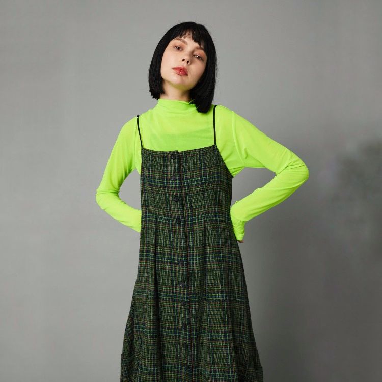 極美品✨ HeRIN.CYE Check long dress ワンピース HeRIN.CYE｜Check long dress | Rakuten Fashion(楽天