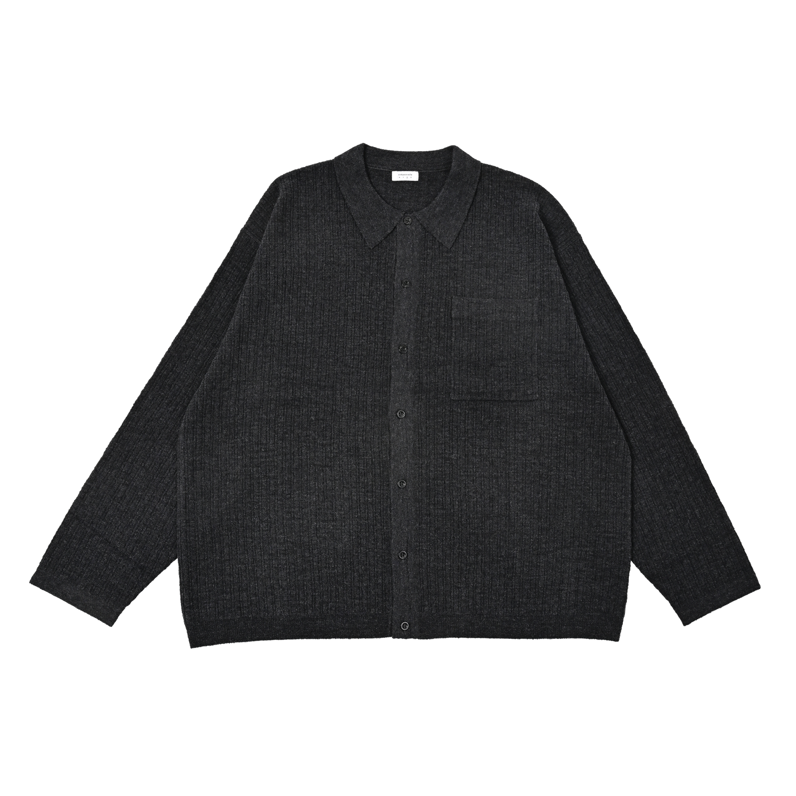 【残り一点】Rib Pattern Kint Shirt