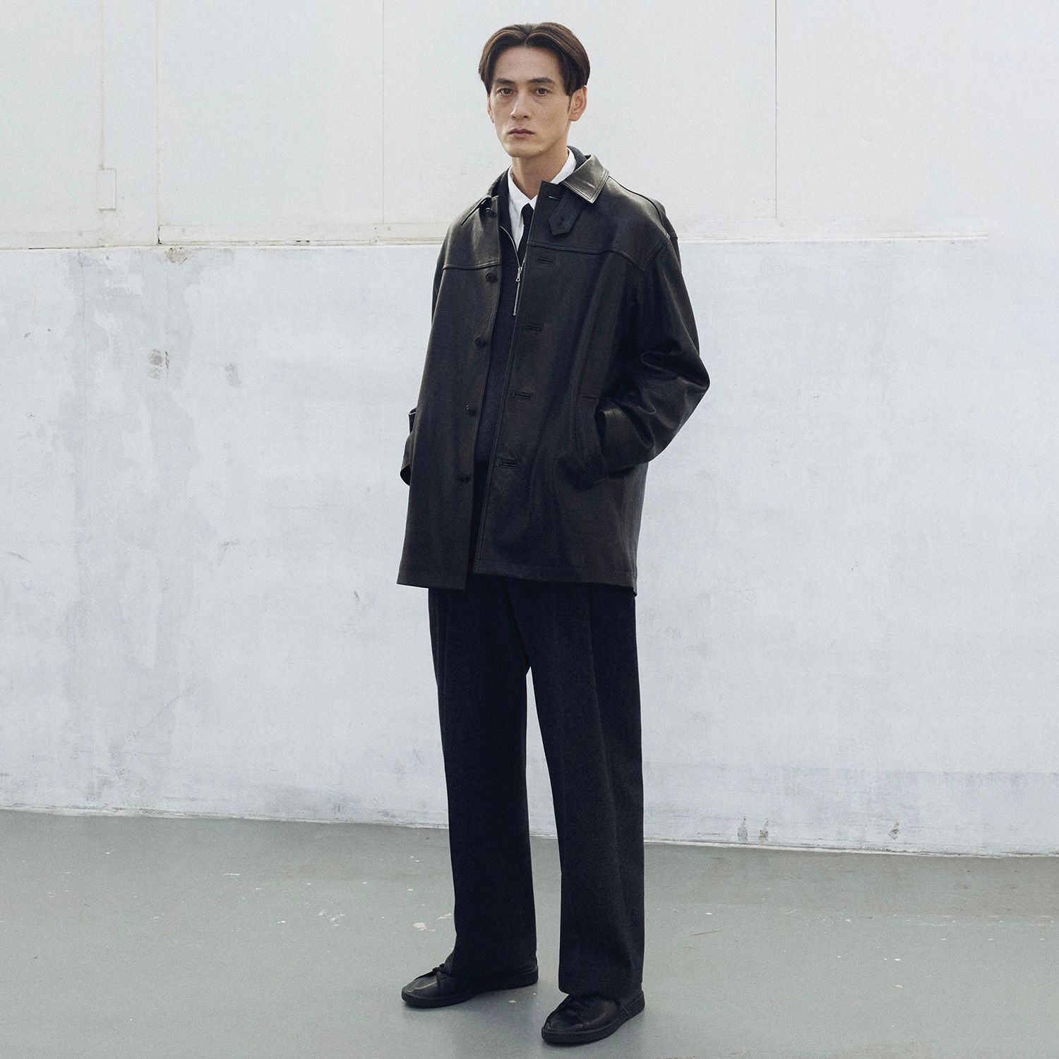 【残り一点】Leather Car Coat