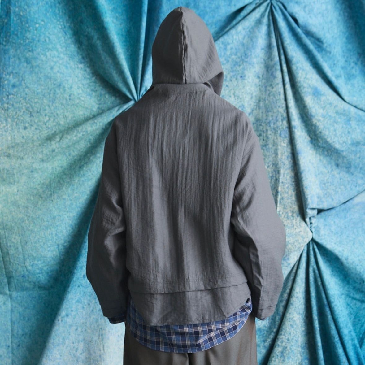 【残り一点】Deep Front Neck Prime-Over Mexican Shirt Hoodie