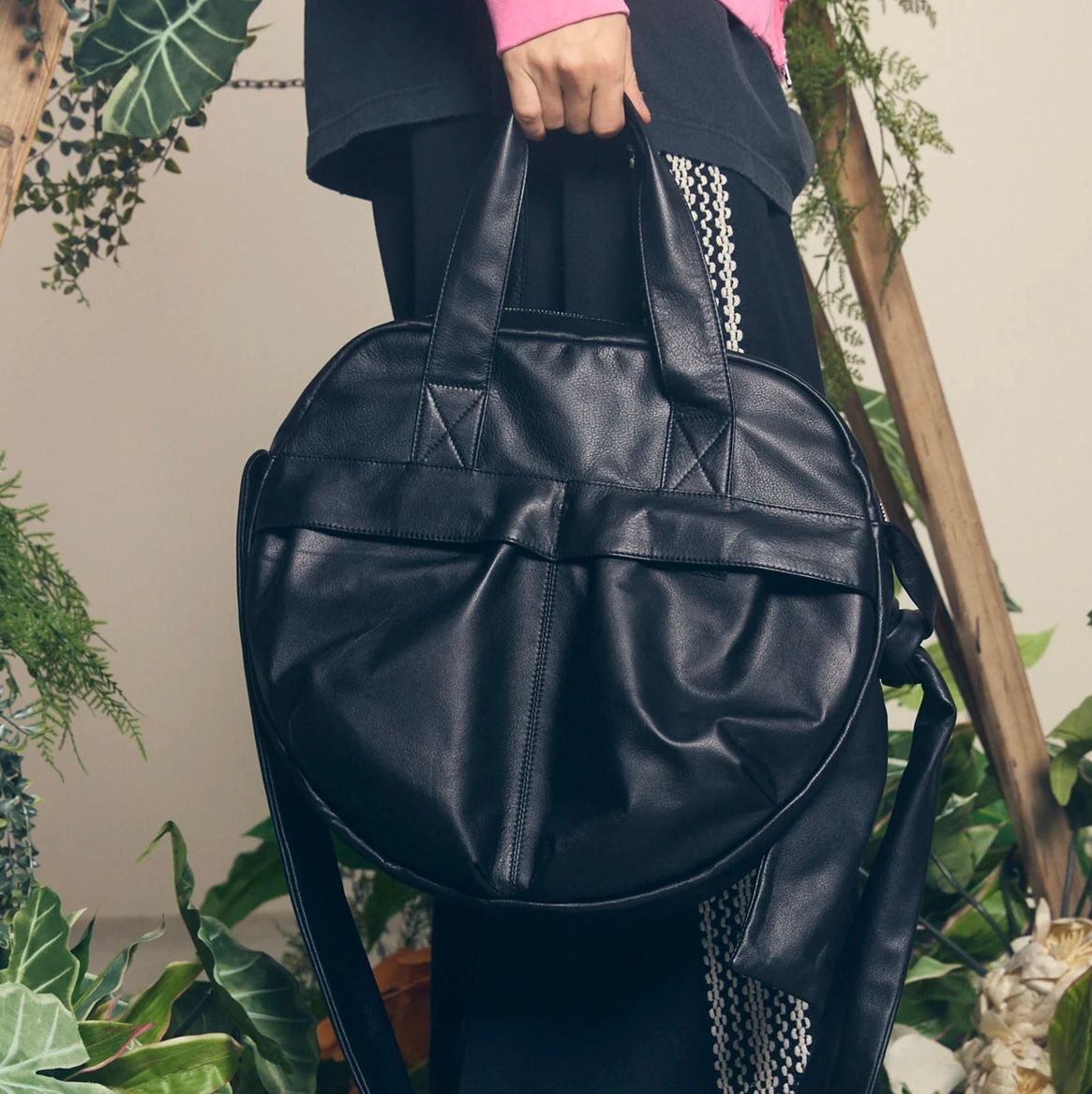 【残り一点】Leather Shoulder Helmet Bag