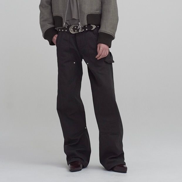 【残り一点】Curved Leg Double Knee Work Pants
