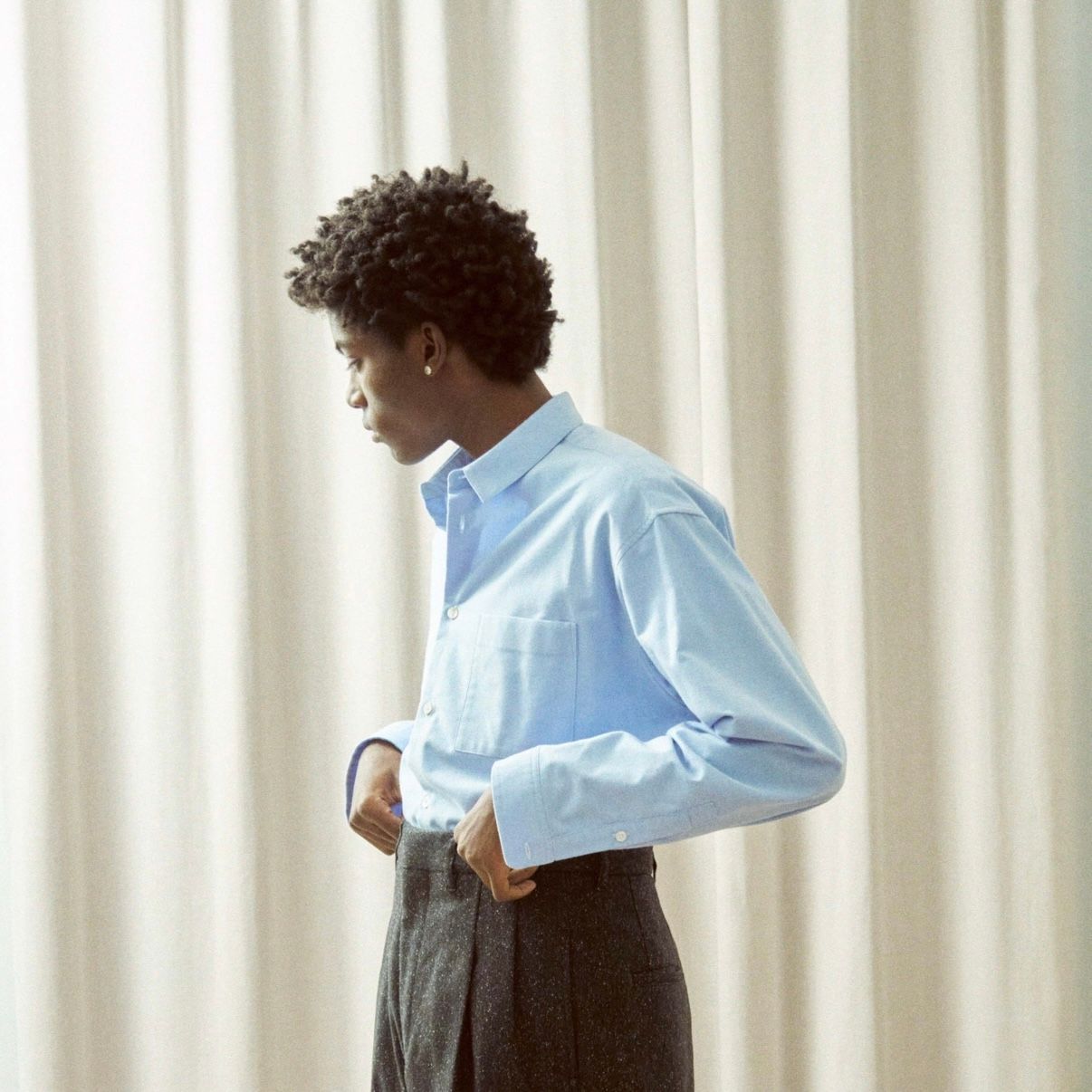 【残り一点】Double-Sided Brushed Oxford Shirt