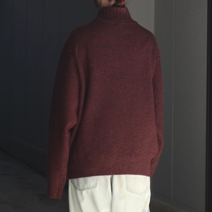 【残り一点】Wool Kanoko Half Zip P/O