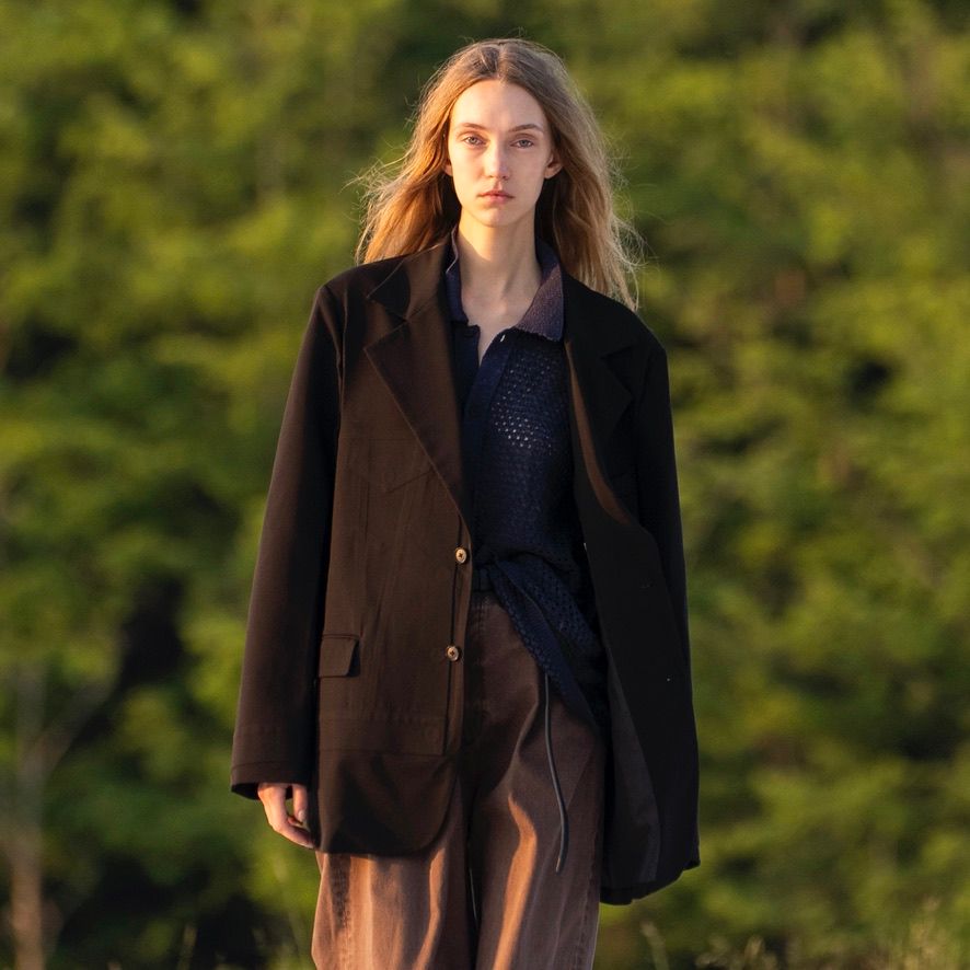 【残り一点】Mesh Knit Shirt Cardigan