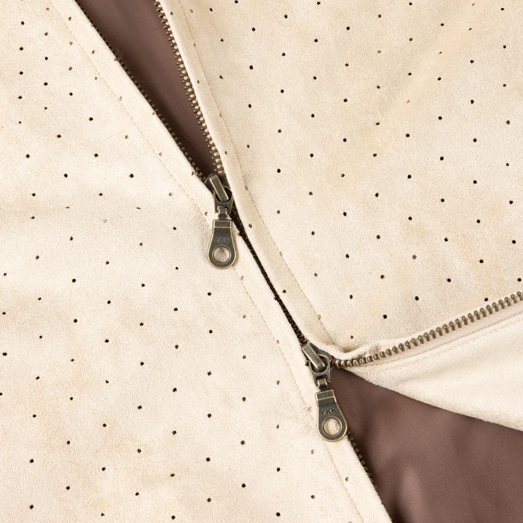 【残り一点】Perforated Faux Suede Jacket