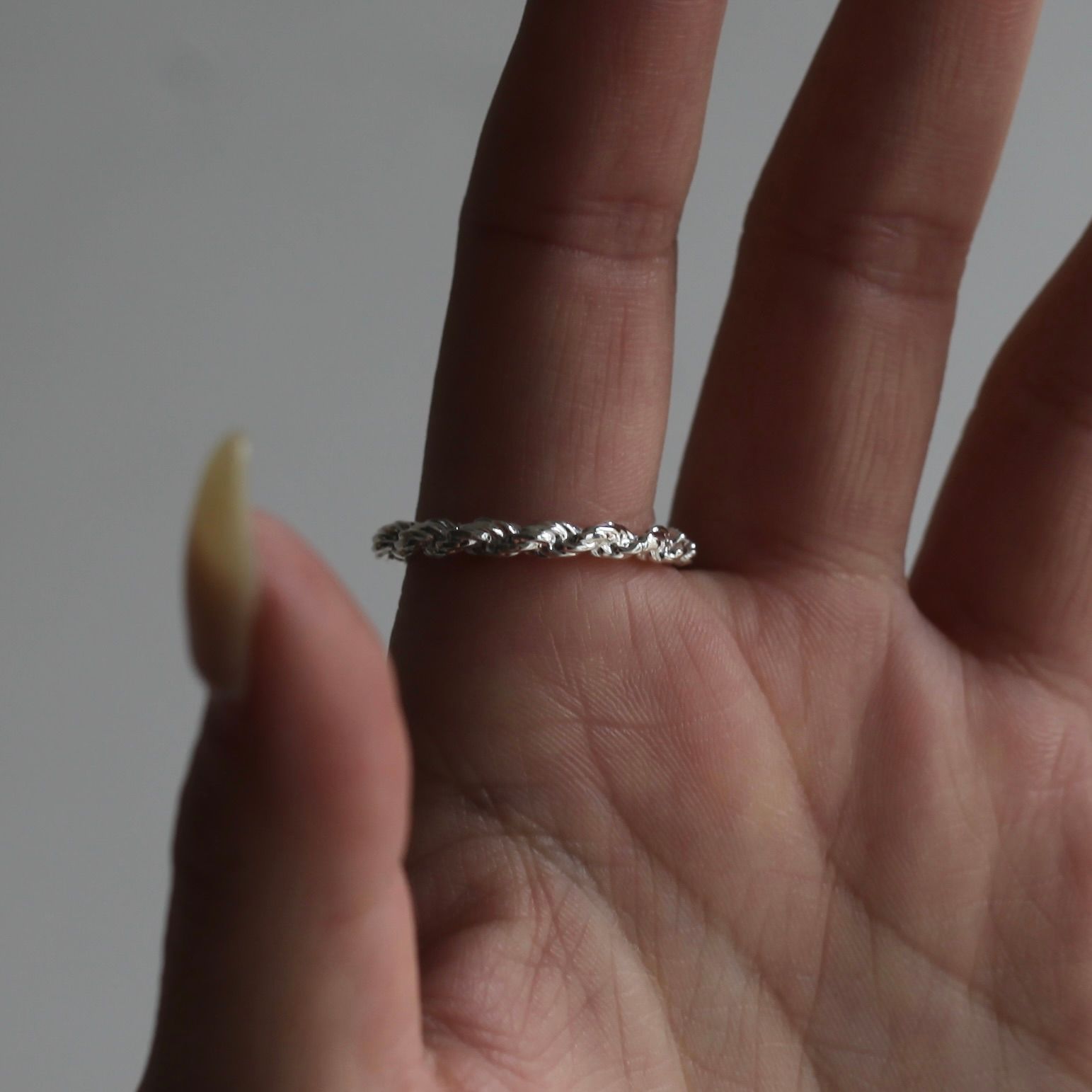 【残り一点】Rope Chain Ring(3.2mm)