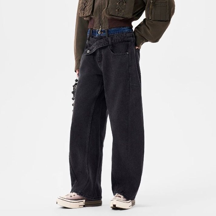 【残り一点】Double Waist Denim Trousers