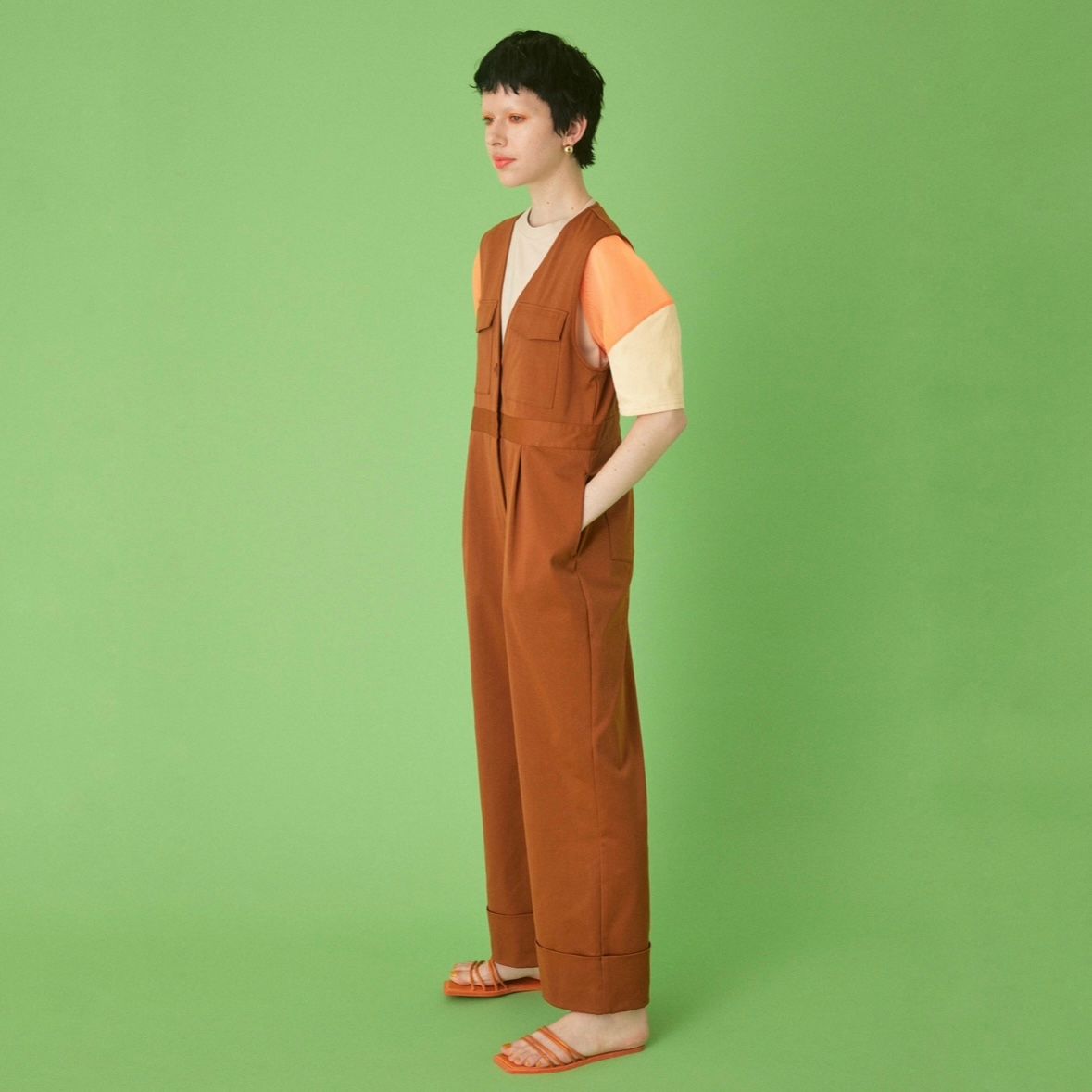 【残り一点】V Neck All in One