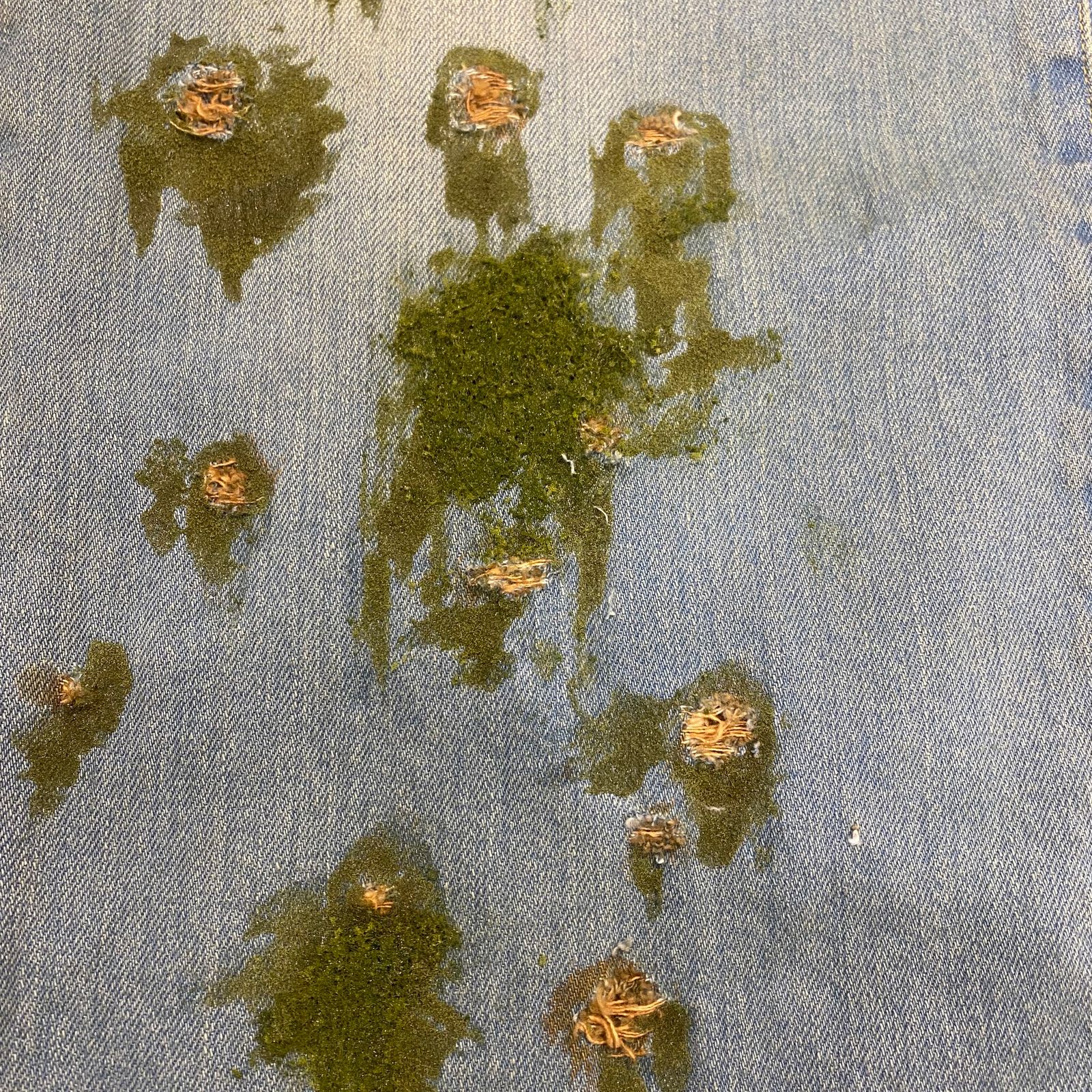 【残りわずか】Warp Hole Denim Moss Ver.