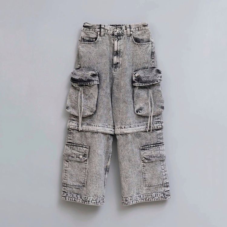 【残り一点】Big Pocket 2way Baggy Denim Cargo Pants