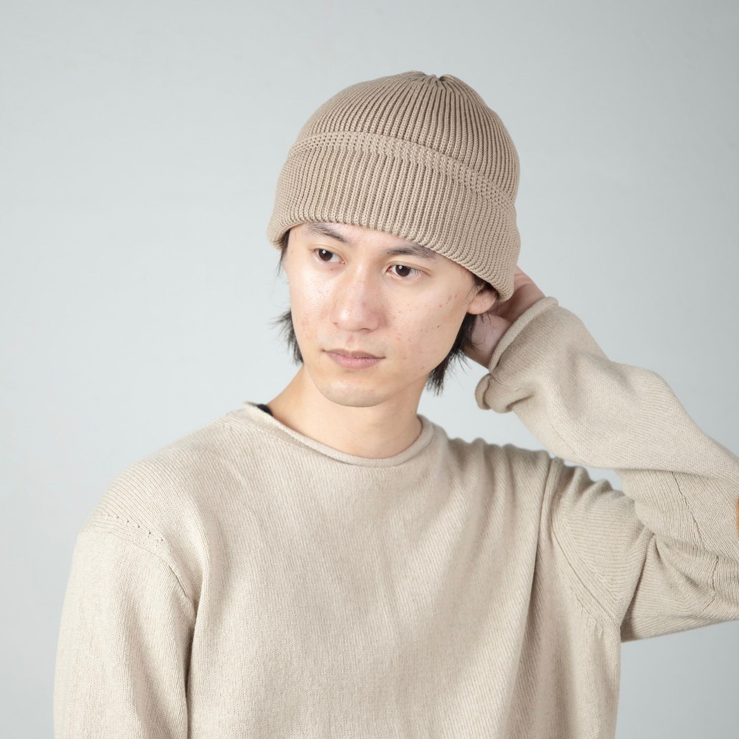 【残り一点】Cotton Acrylic Knit Beanie