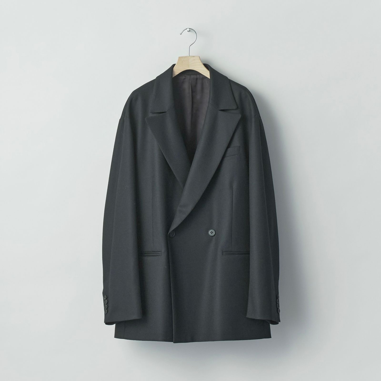 【残りわずか】Wool Flannel Oversized Peak Lapel Jacket