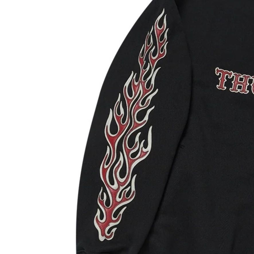 【残り一点】Leather Flame Sweatshirt