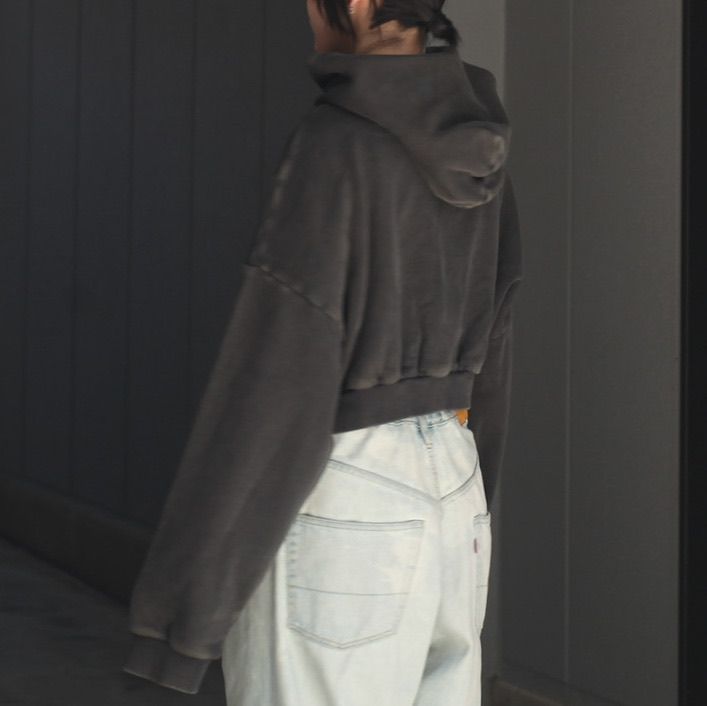 【残りわずか】Cropped Heavy Hood