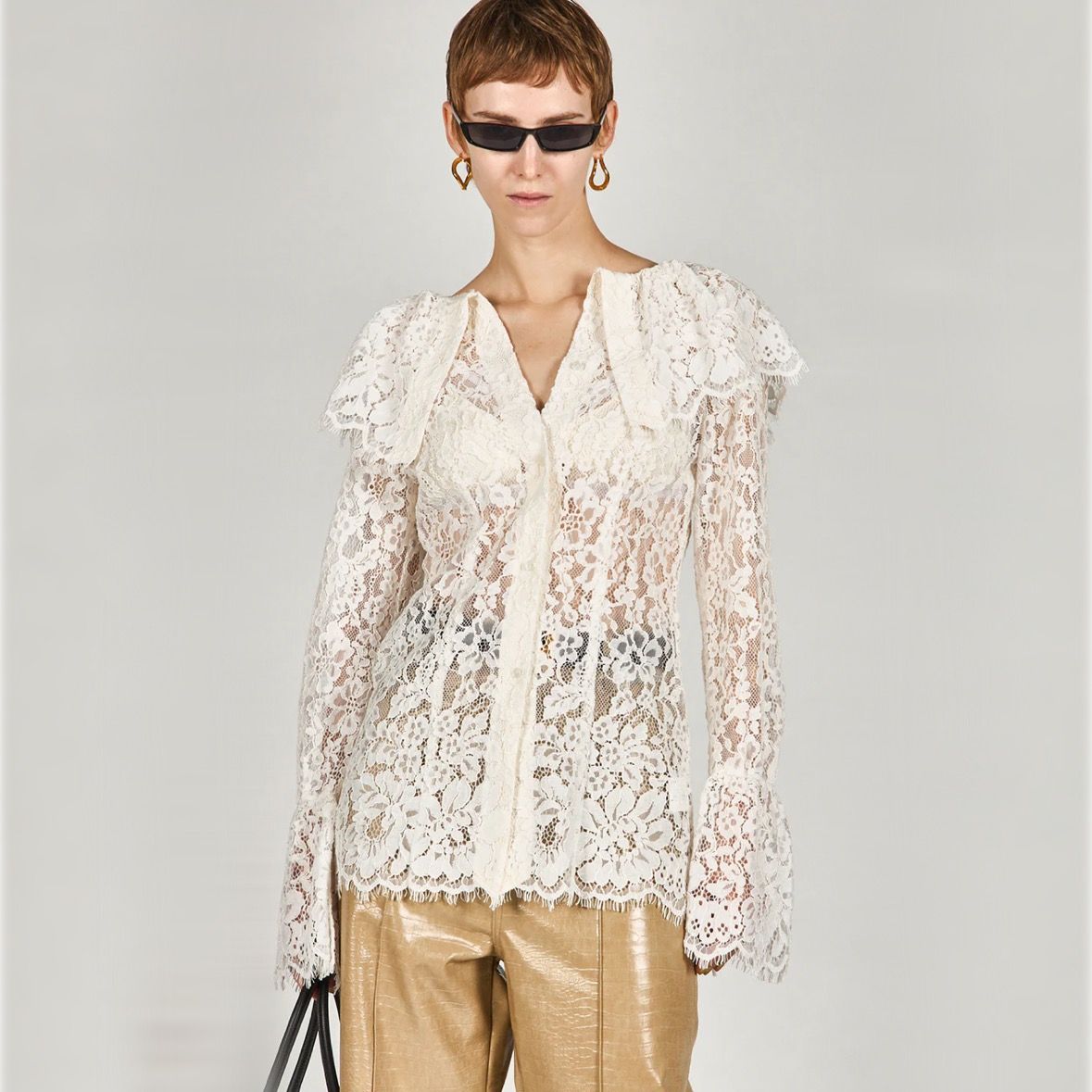【残り一点】Scallop Lace Blouse