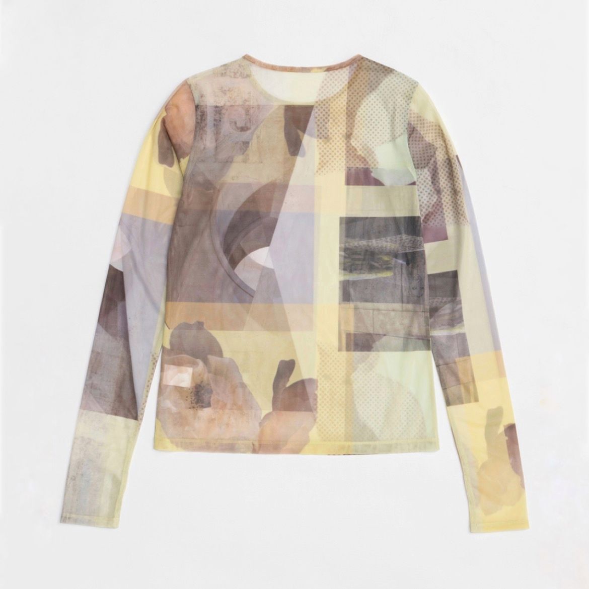 【残り一点】フォトコラージュメッシュトップス