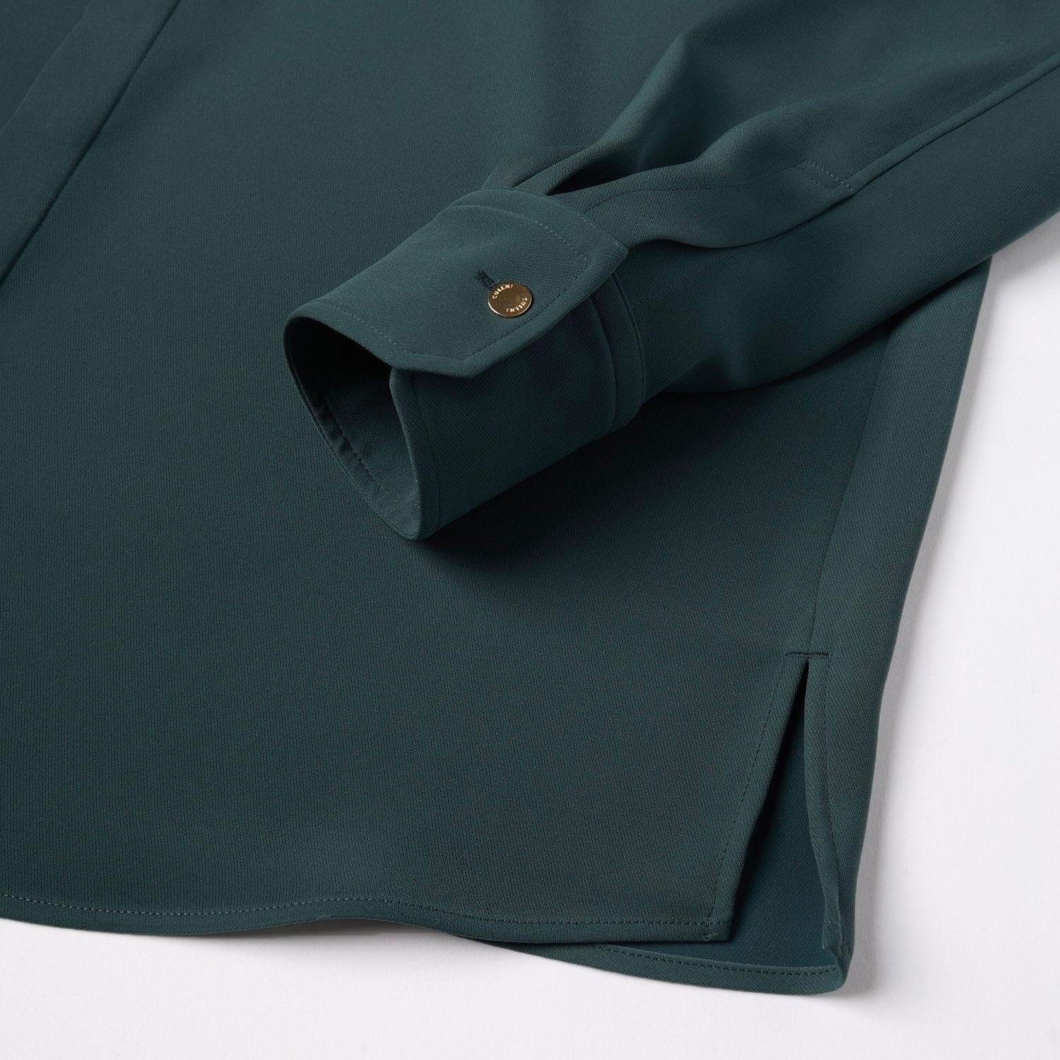 【残り一点】Double Cloth Twill Front Fly Chin Tab Shirt