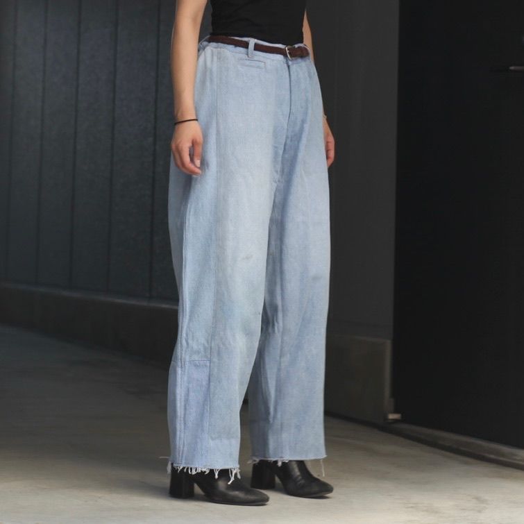 【残り一点】Reconstructed Super Baggy Slacks Denim_3(L)