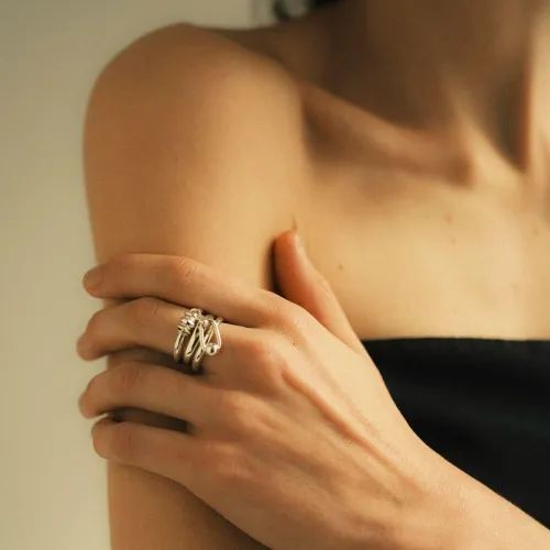 【お取り寄せ注文可能】Symbol Double Ring