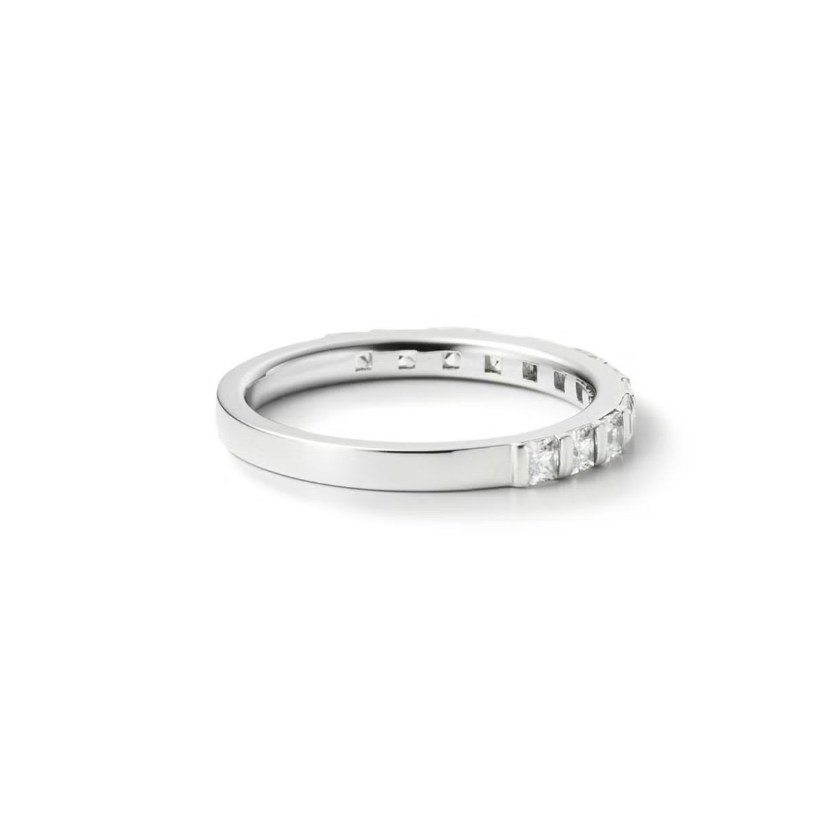 【お取り寄せ注文可能】Square Half Dia Ring(PLATINUM950)
