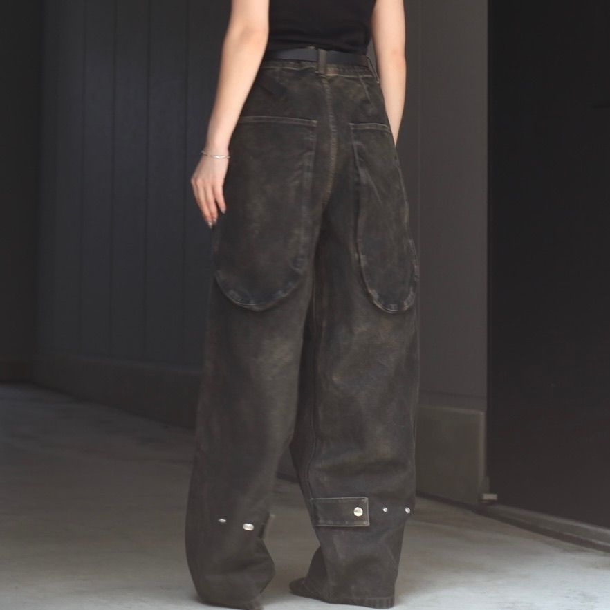 【残り一点】Black Stained Duck Pants
