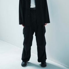【残り一点】Synthetic Suede Wide Military Trousers