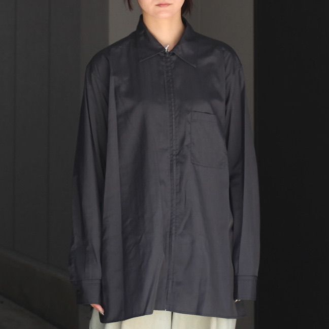 【残り一点】Silk Nylon Zip Shirt