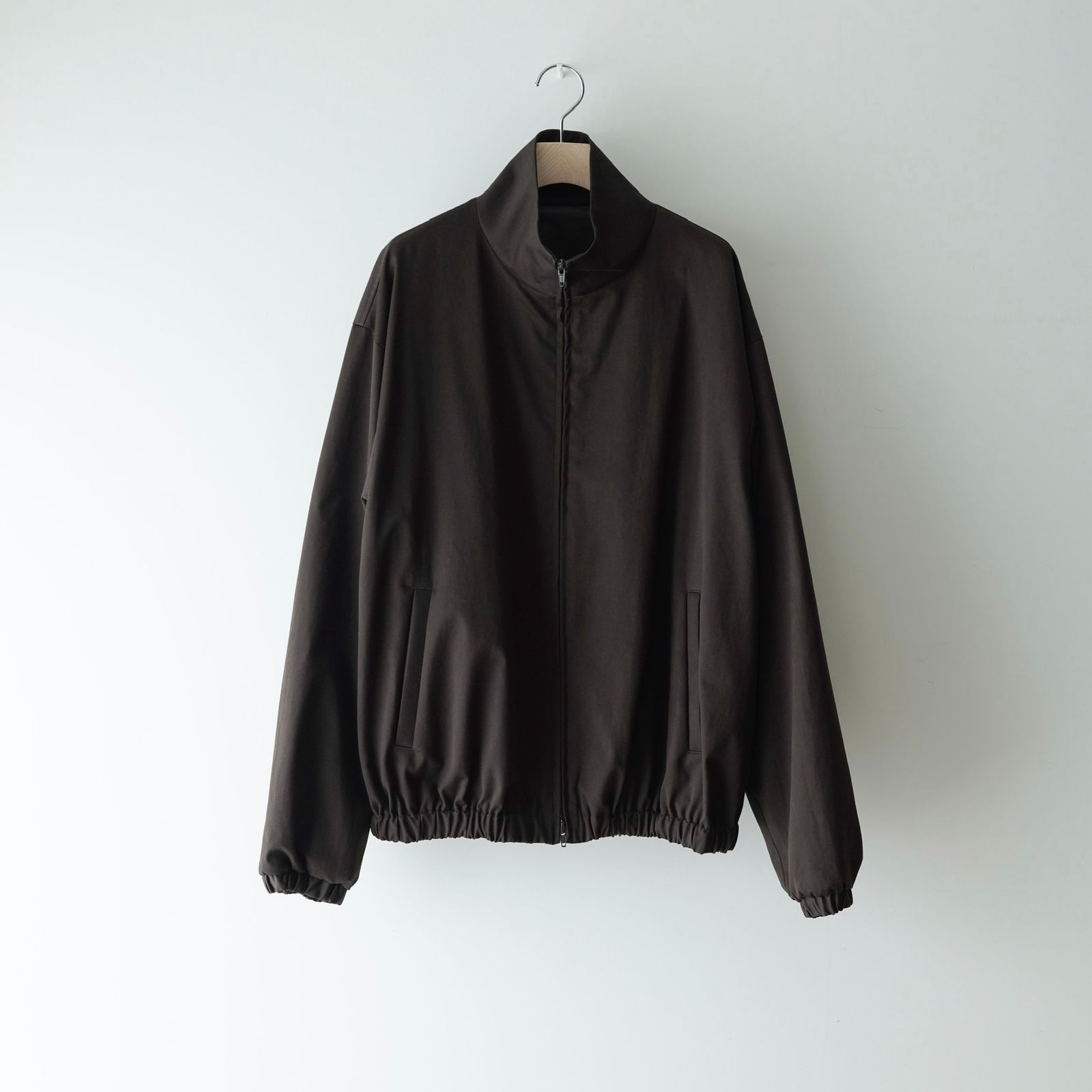 【残り一点】Cotton Satin Shirred Light Zip Jacket